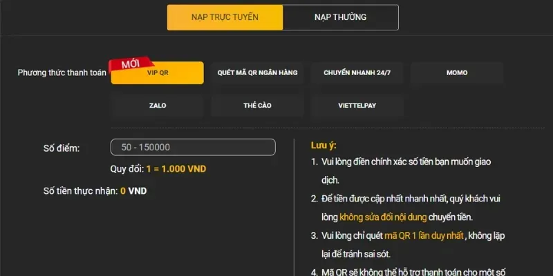 Tải lên mã QR để đặt lệnh nạp tiền 23WIN
